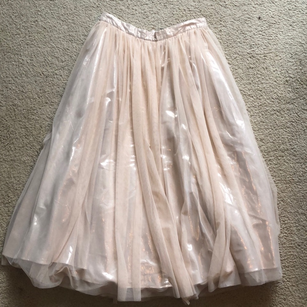 ASOS light pink / champagne tulle skirt . NWT, never worn.
